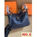 HERMES HANDBAGS Lindy Bag (19CM) (26CM) (30CM) 1:1 Quality