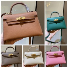 HERMES HANDBAGS Kelly mini Bag (19CM) 1:1 Quality